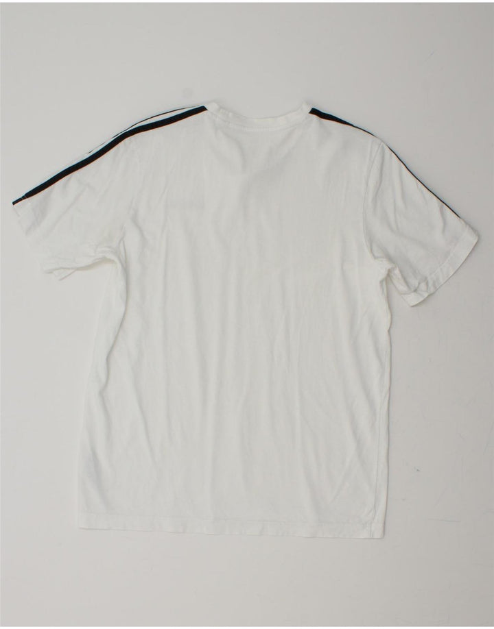 ADIDAS Mens T-Shirt Top Medium White Cotton Vintage Adidas and Second-Hand Adidas from Messina Hembry 