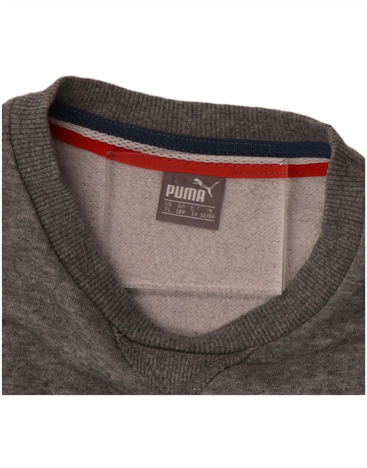 PUMA Sweat-shirt graphique pour garçon 13-14 ans Gris