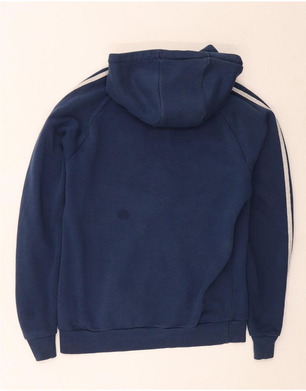Adidas Pull à capuche zippé pour homme Petit coton bleu marine