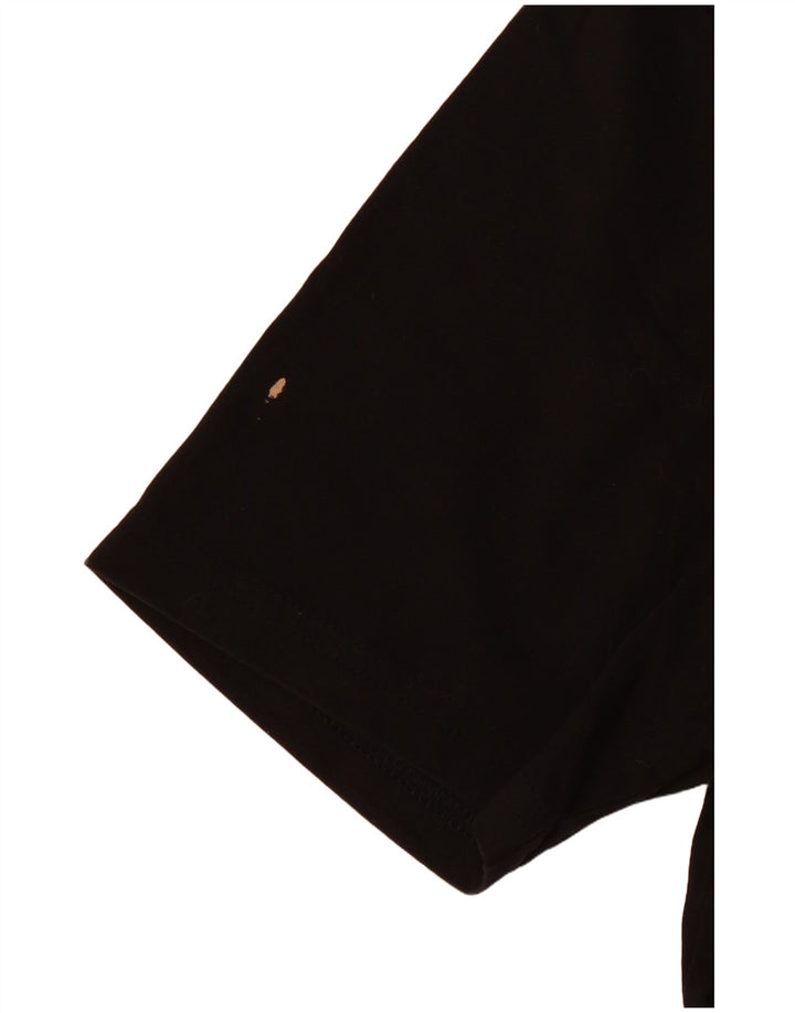 PUMA T-shirt graphique pour femme UK 10 Small Noir Coton