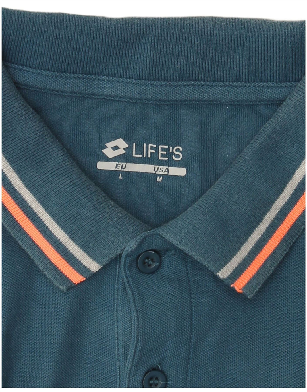 Lotto Polo Homme Large Bleu Colorblock