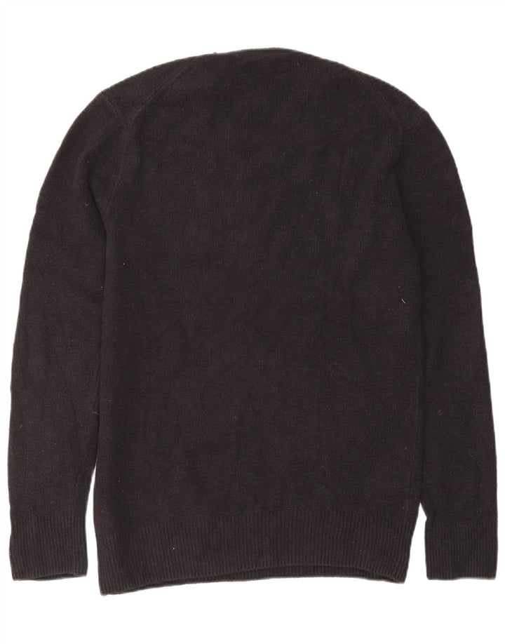 All Saints Pull à col rond pour homme en coton bleu marine Small
