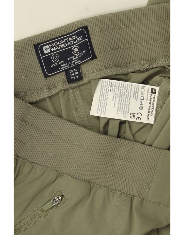 Mountain Warehouse Pantalon Capri Femme UK 12 Medium W30 L21 Kaki