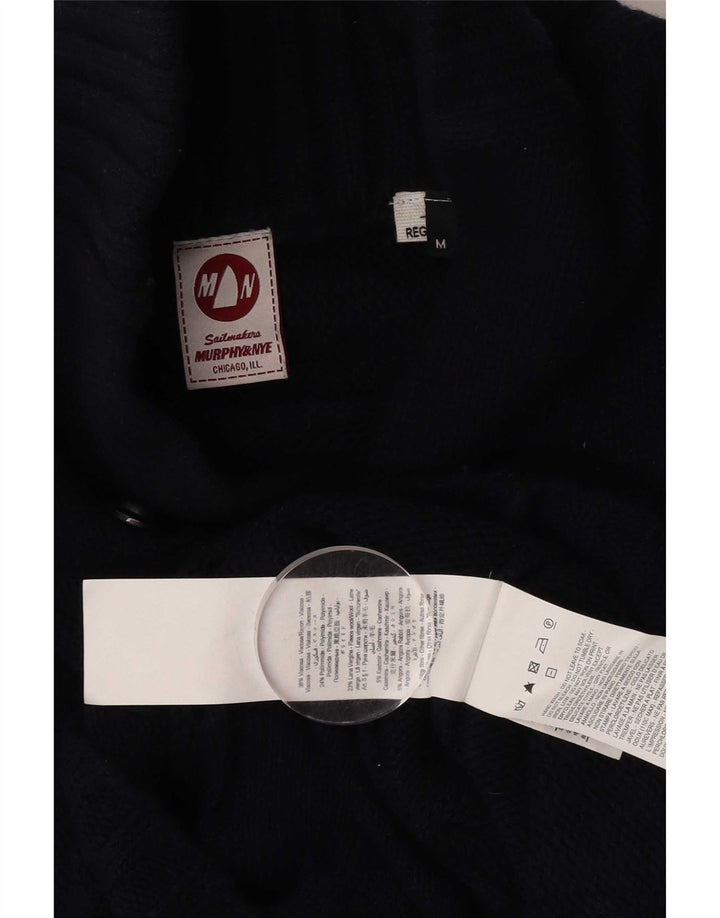 Murphy & Nye Pull Col Châle Homme Bleu Marine Moyen Viscose