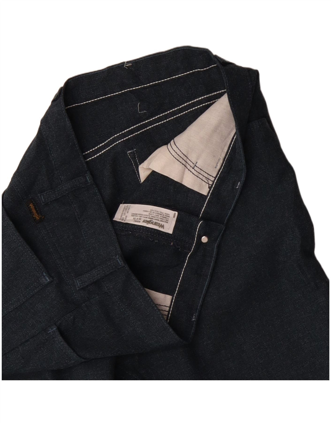 WRANGLER Pantalon décontracté droit pour homme W36 L29 Bleu marine Polyester