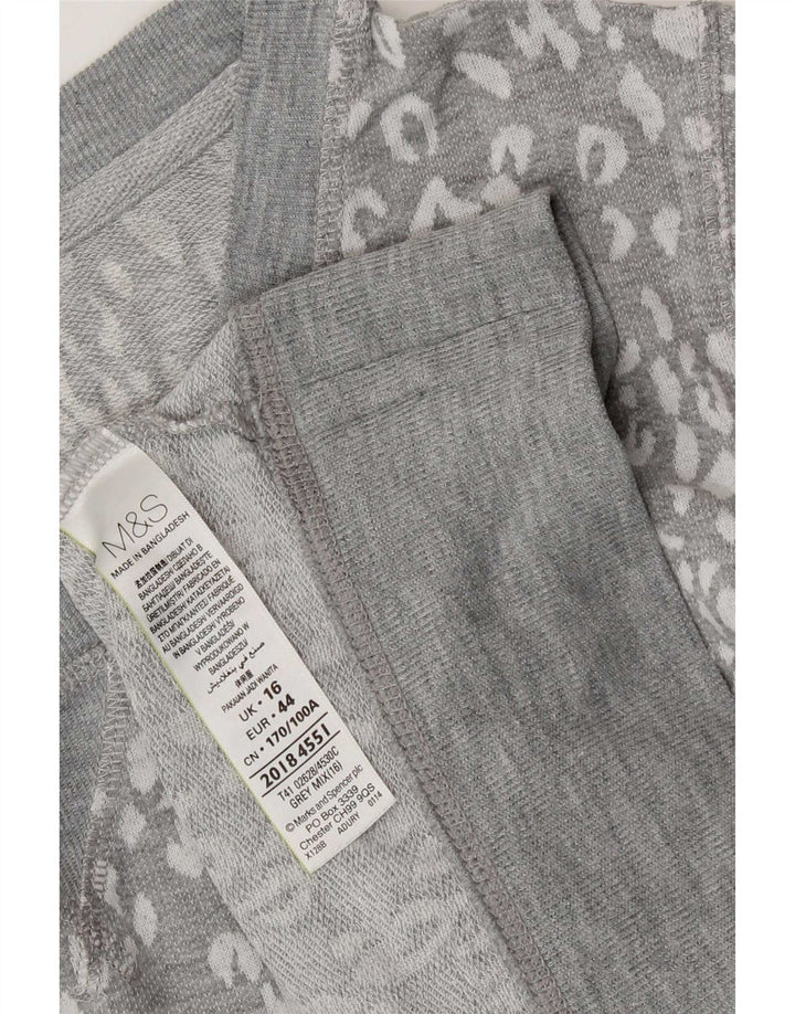 Marks & Spencer Sweat-shirt pour femme UK 16 Grand imprimé animal gris