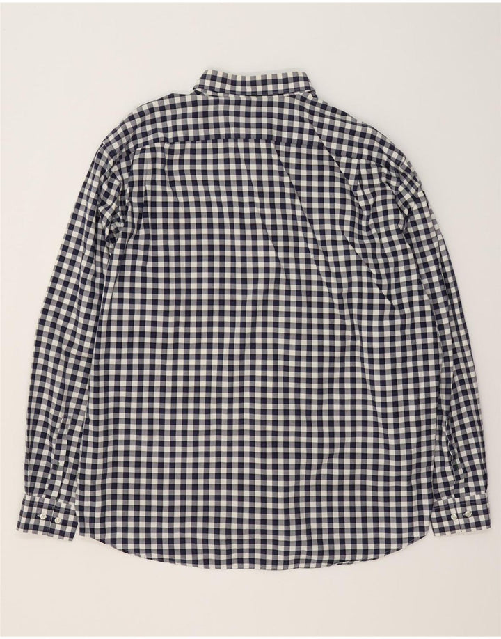 Lacoste Chemise Regular Fit Homme Taille 46 2XL Bleu Marine Vichy Coton