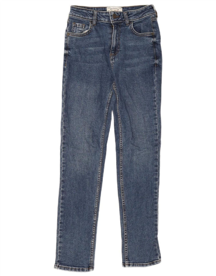 Fat Face Jeans Sway Slim pour femme UK 8 Small W26 L27 Bleu Coton