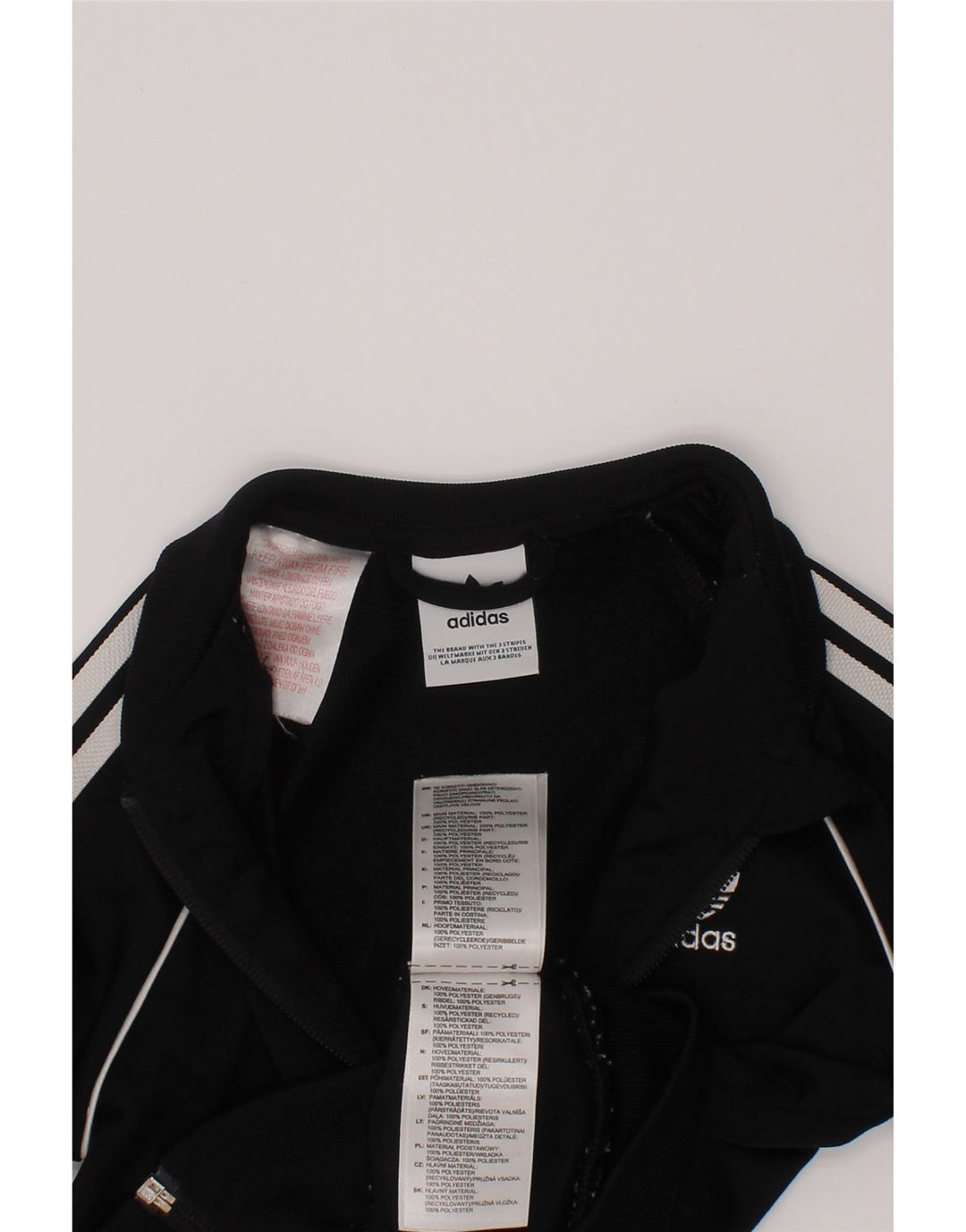 Veste de survêtement Adidas Garçon 2-3 ans Noir Polyester