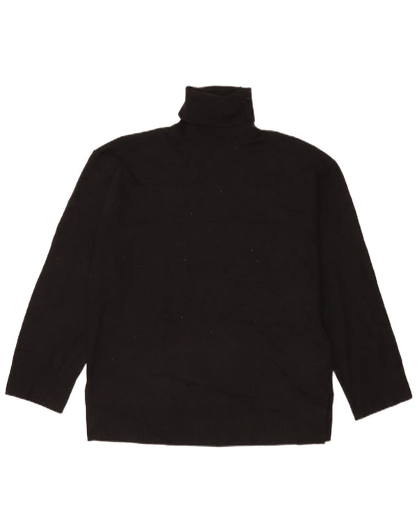 Marks & Spencer Pull col roulé pour femme UK 14 Noir moyen