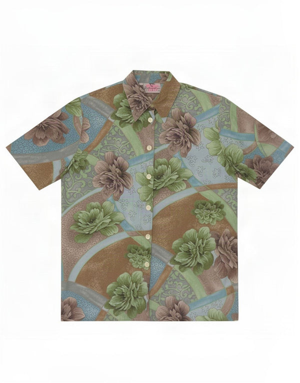 chemise femme vintage UK 18 XL Floral multicolore