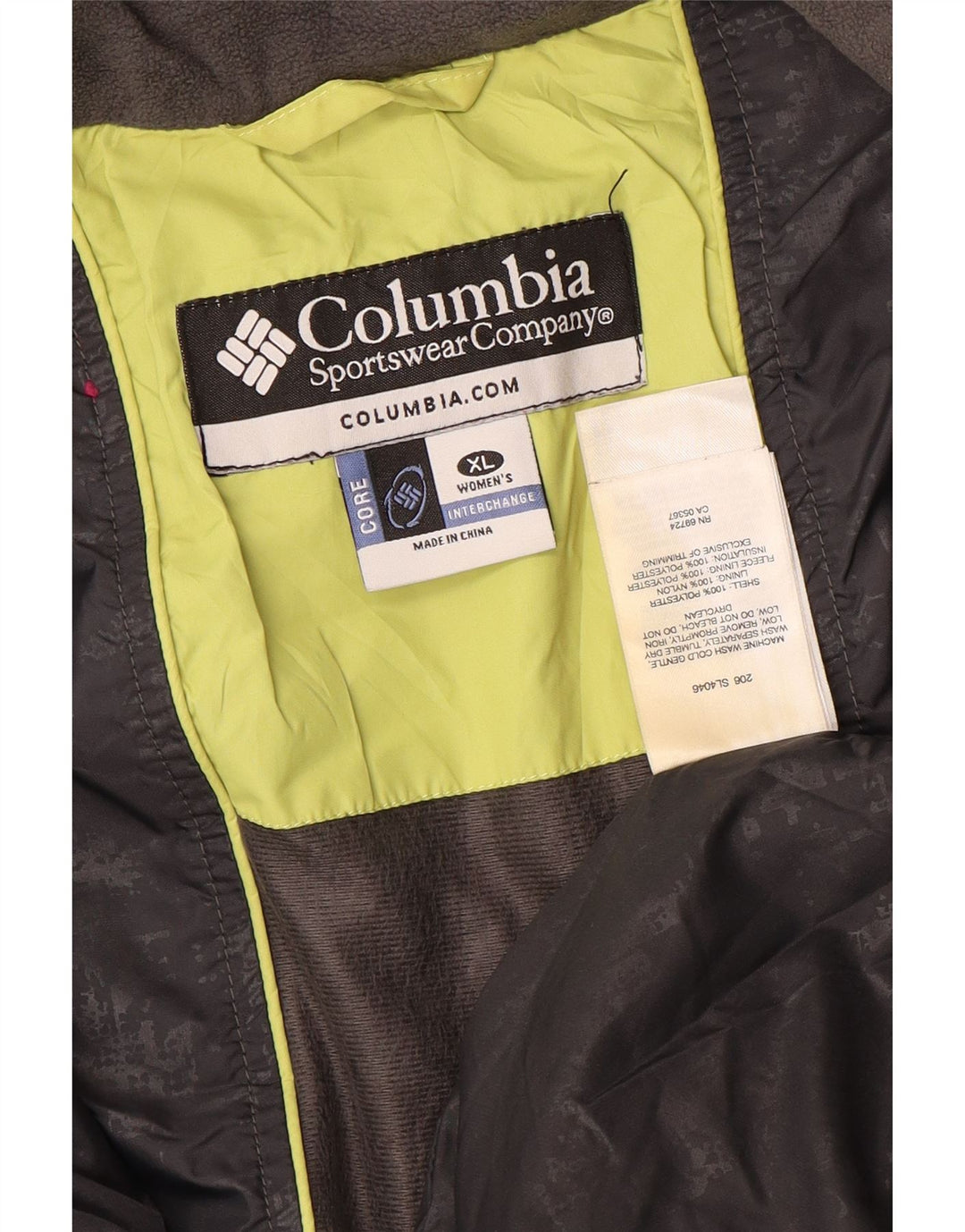 Columbia Veste matelassée Femme UK 18 XL Vert Polyester