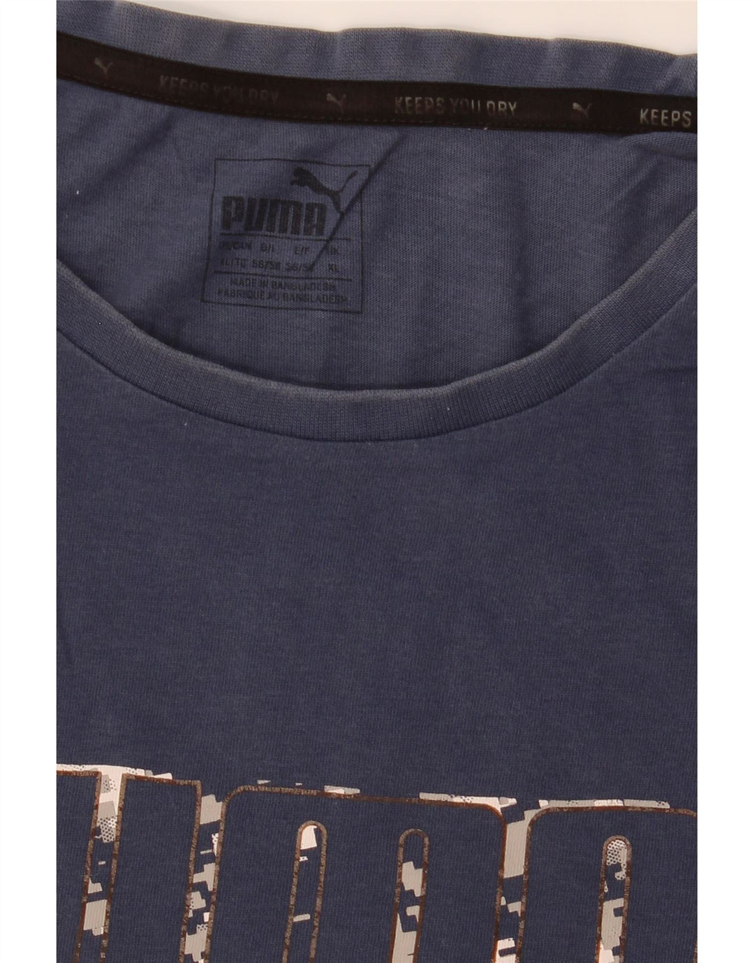 Puma T-Shirt Graphique Top XL Homme Bleu Marine