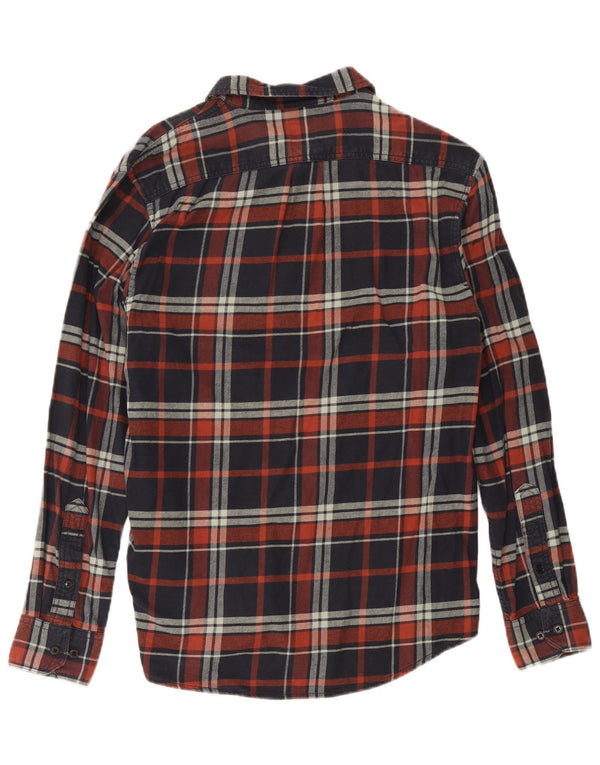 Lee Mens Regular Fit Flannel Shirt XL Navy Blue Check Cotton
