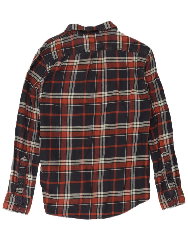 Lee Chemise en flanelle coupe classique pour homme XL Bleu marine à carreaux en coton
