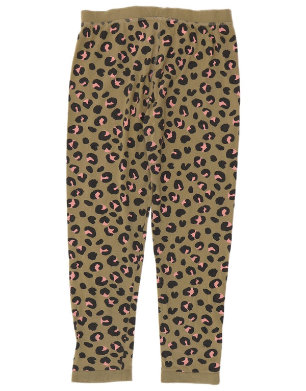 Marks & Spencer Leggings Fille 13-14 ans Vert Animal Print Coton