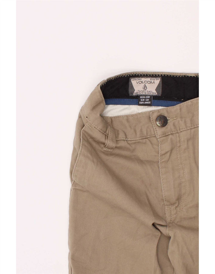 Volcom Short Chino Garçon 7-8 Ans W22 Coton Beige