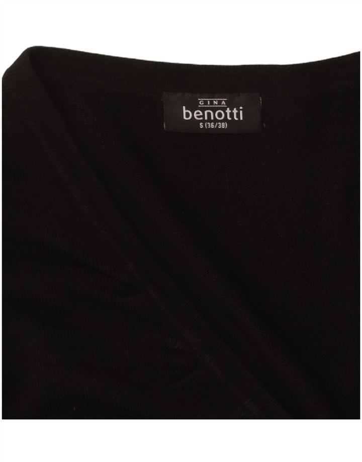 GINA BENOTTI Womens Cardigan Sweater EU 36/38 Small Black