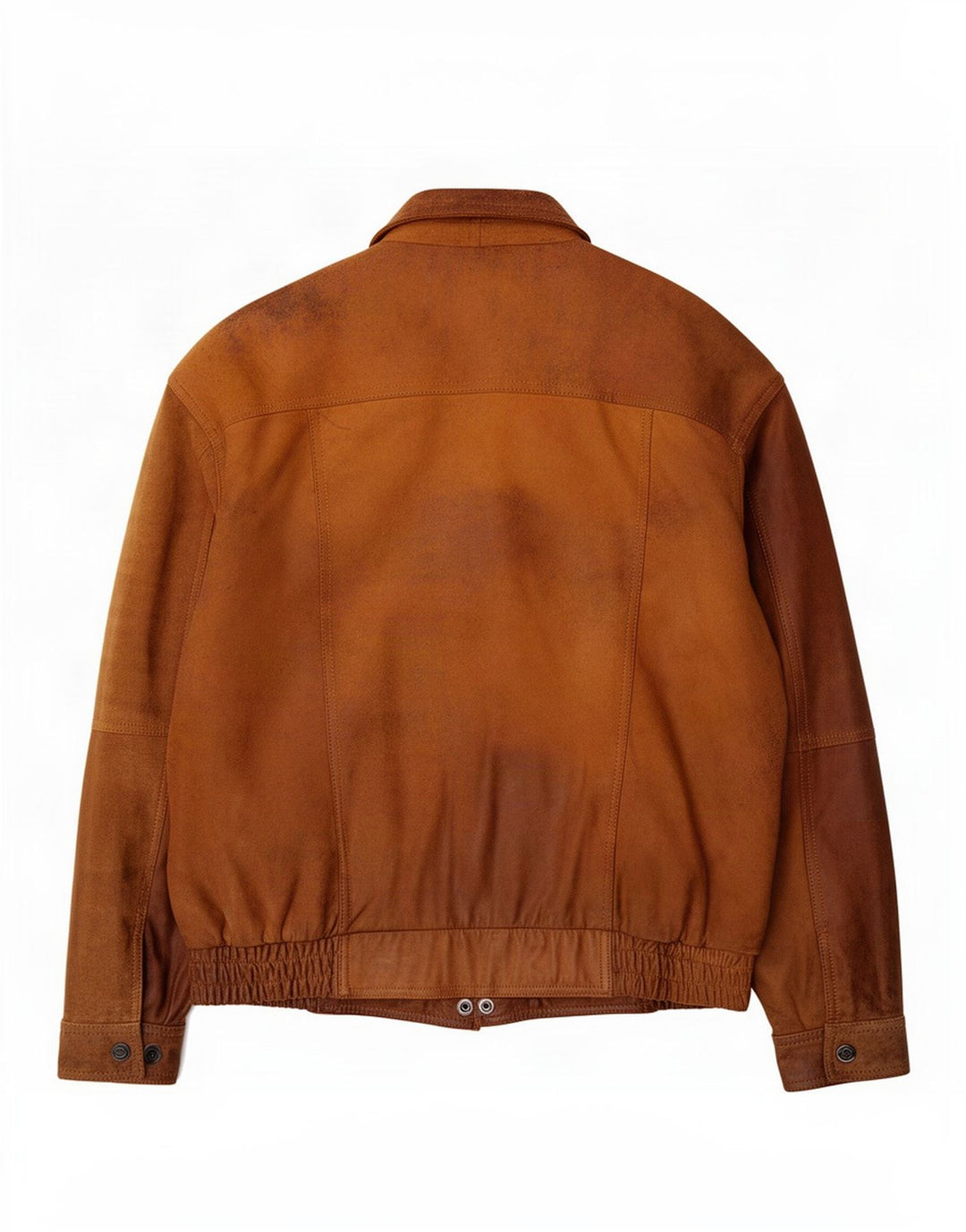 Trapper Veste Bomber en Daim pour Homme IT 50 Grand Cuir Marron