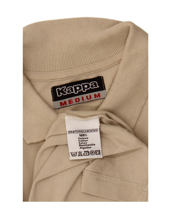 KAPPA Polo à manches longues homme en coton beige moyen