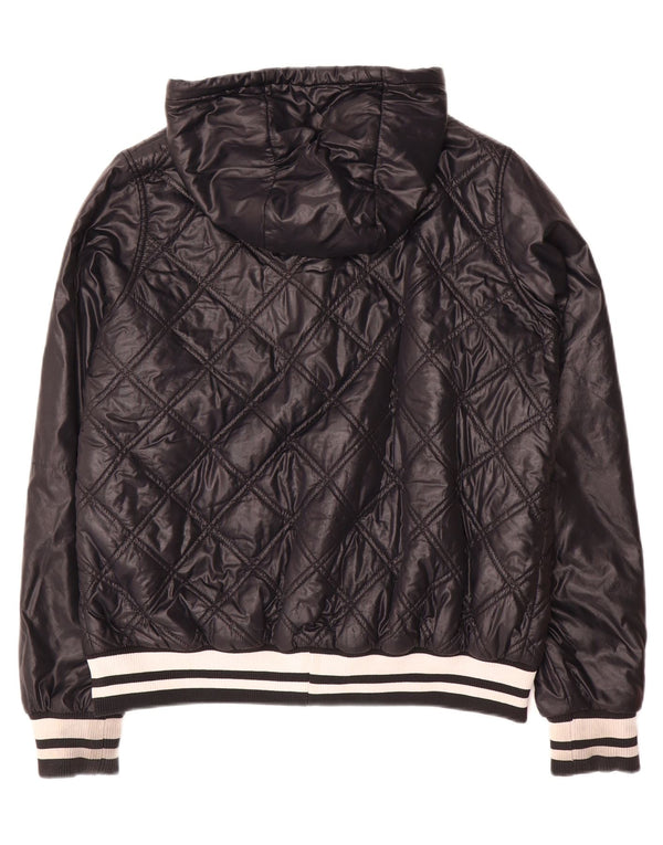 Nike Veste matelassée à capuche pour femme UK 18 XL Nylon noir