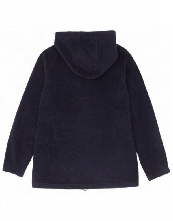 Columbia Veste polaire à capuche pour femme UK 14 Medium Bleu marine Polyester