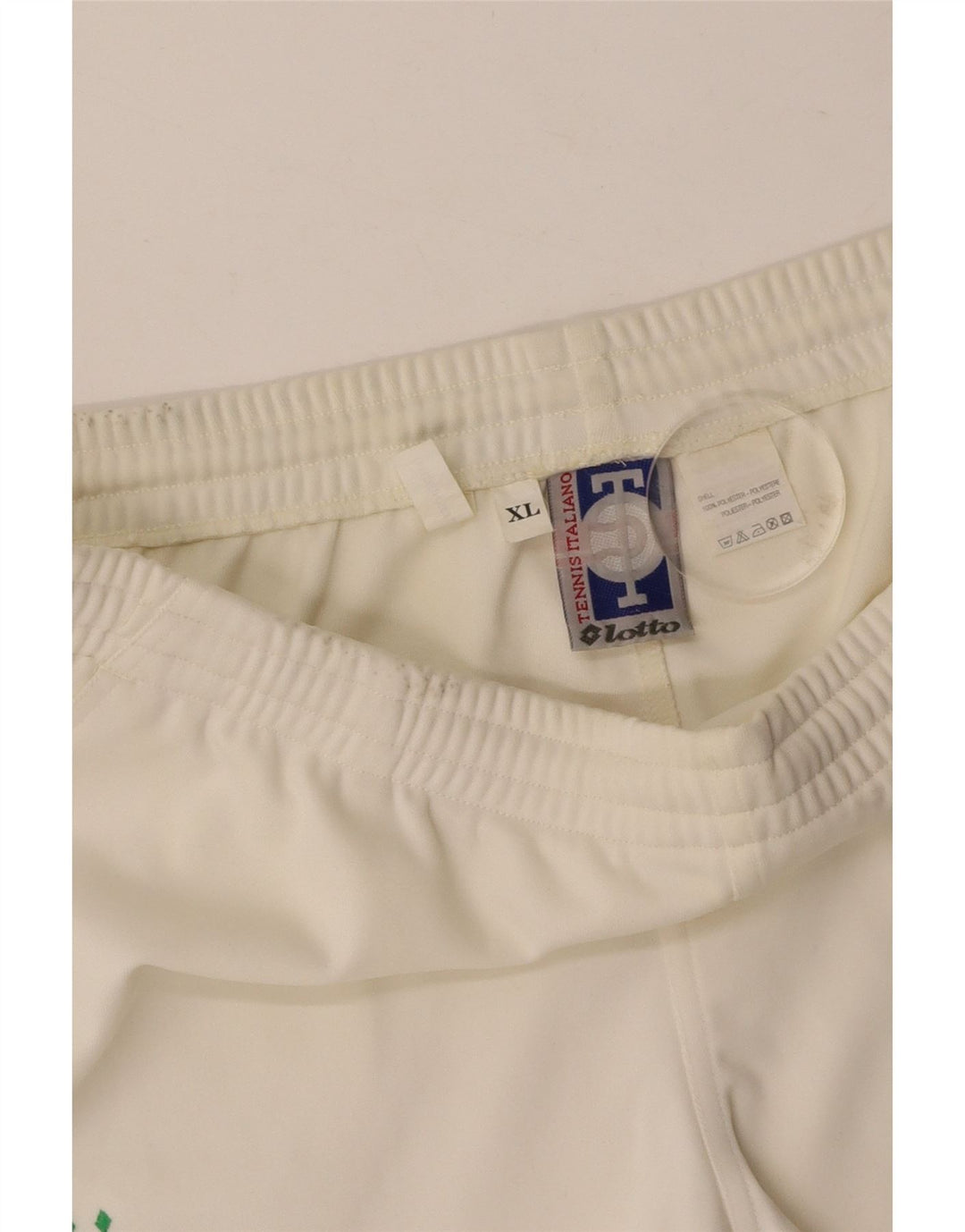 LOTTO Mens Graphic Sport Shorts XL White Polyester