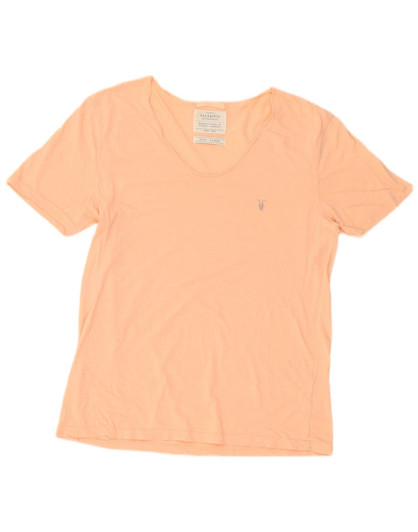 All Saints T-Shirt Femme Top UK 16 Large Rose Coton