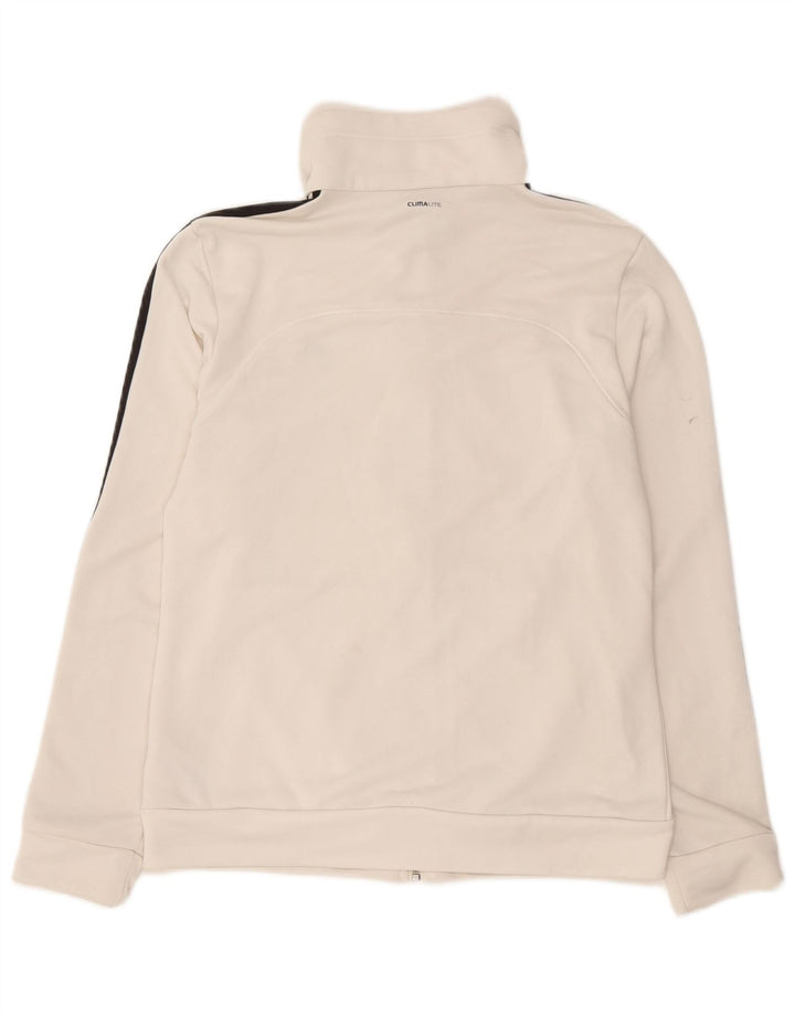 Adidas Climalite Survêtement Top Veste UK 12/14 Medium Blanc