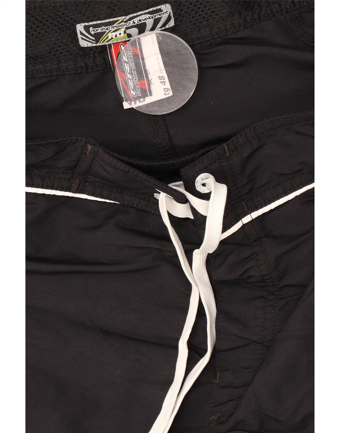 Reebok Short de Sport Graphique IT 48 Homme Noir Moyen Géométrique