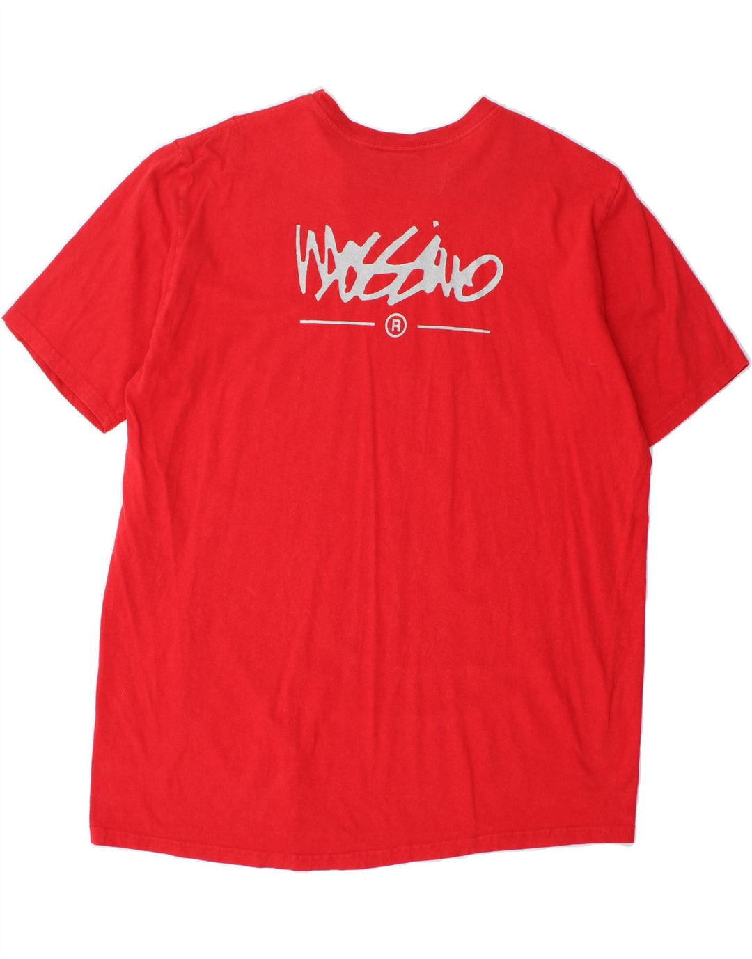 MOSSIMO Mens Graphic T-Shirt Top XL Red Cotton Vintage Mossimo and Second-Hand Mossimo from Messina Hembry 