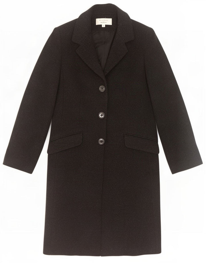 Helene Berman Manteau Blarney pour femme UK 12 Laine noire moyenne