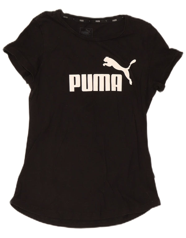 Puma T-shirt graphique pour femme UK 10 Small Noir