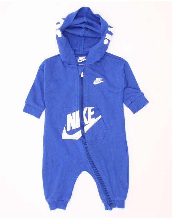Nike Combinaison à capuche graphique pour bébé garçon 0-3 mois Bleu Coton