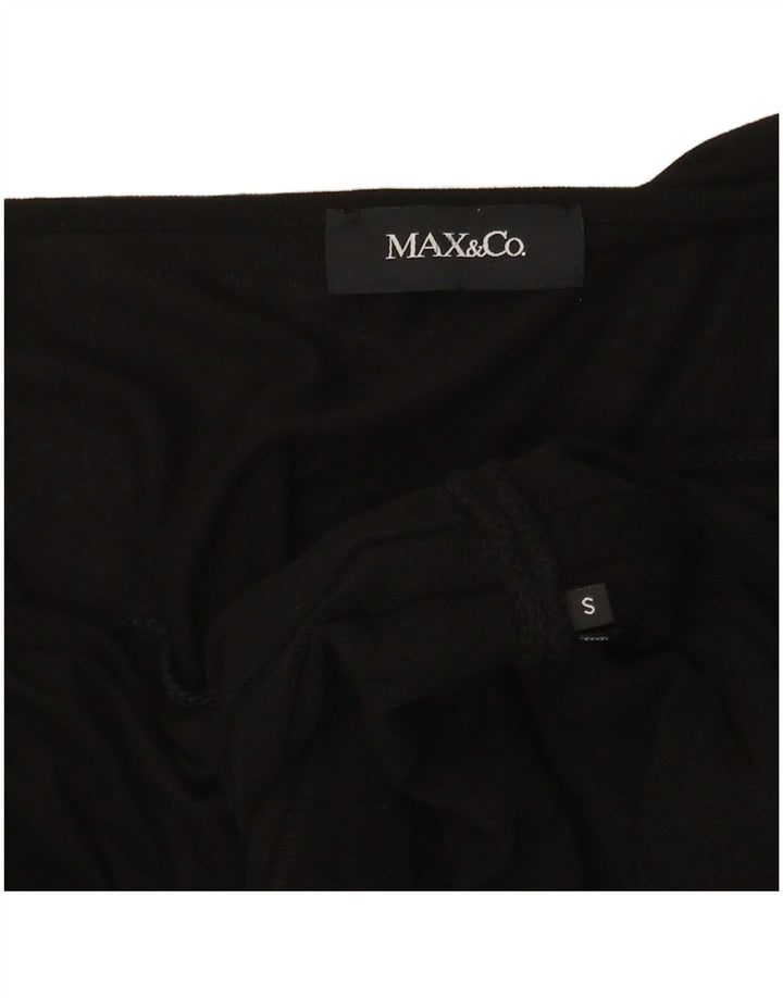 Max & Co. Robe droite à manches 3/4 pour femme UK 8 Small Noir