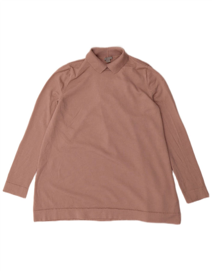 Cos Pull à col polo pour homme Petit rose