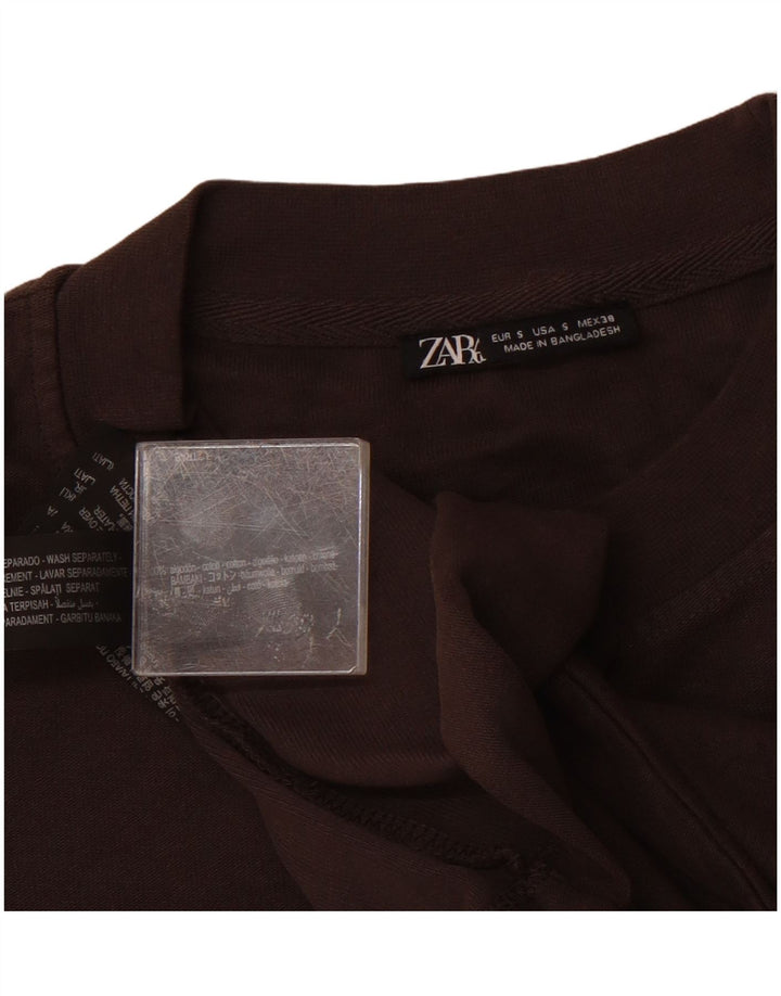 Zara Homme T-Shirt Top Petit Gris Coton