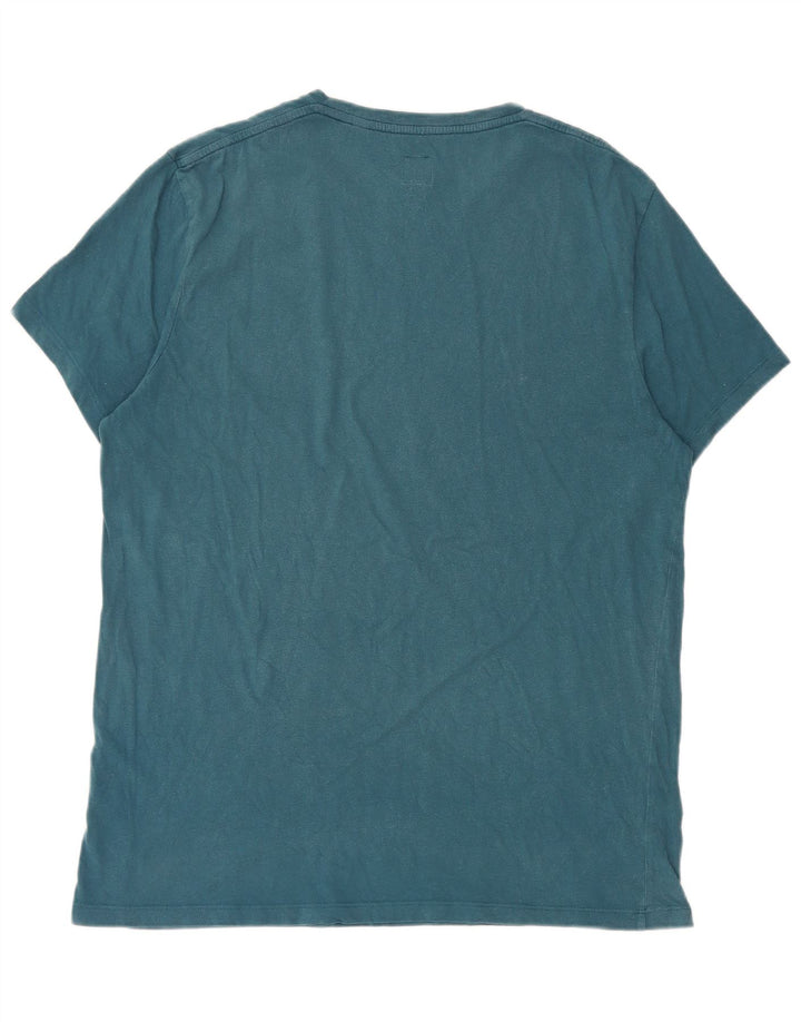 Jack Wills T-Shirt Graphique Homme Bleu Moyen Coton