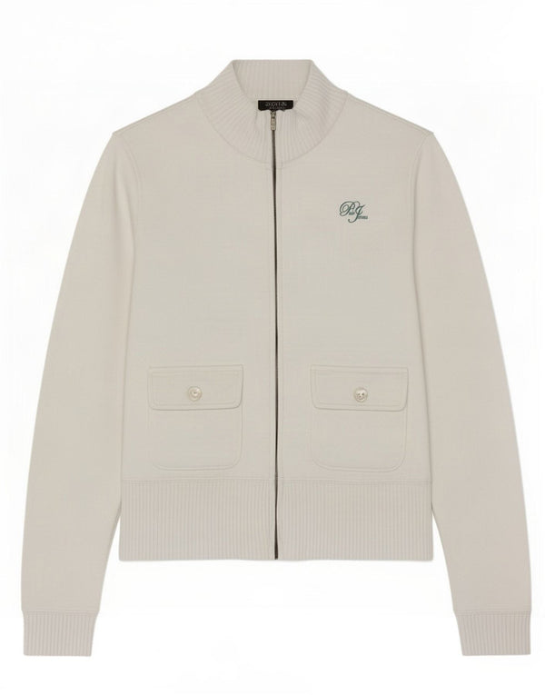 Polo Ralph Lauren Veste de survêtement pour femme UK 14 Large Coton Blanc