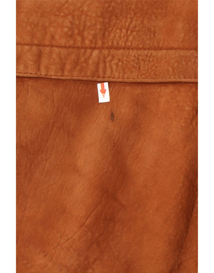 Essebi Veste en cuir pour homme UK 40 Grand cuir marron