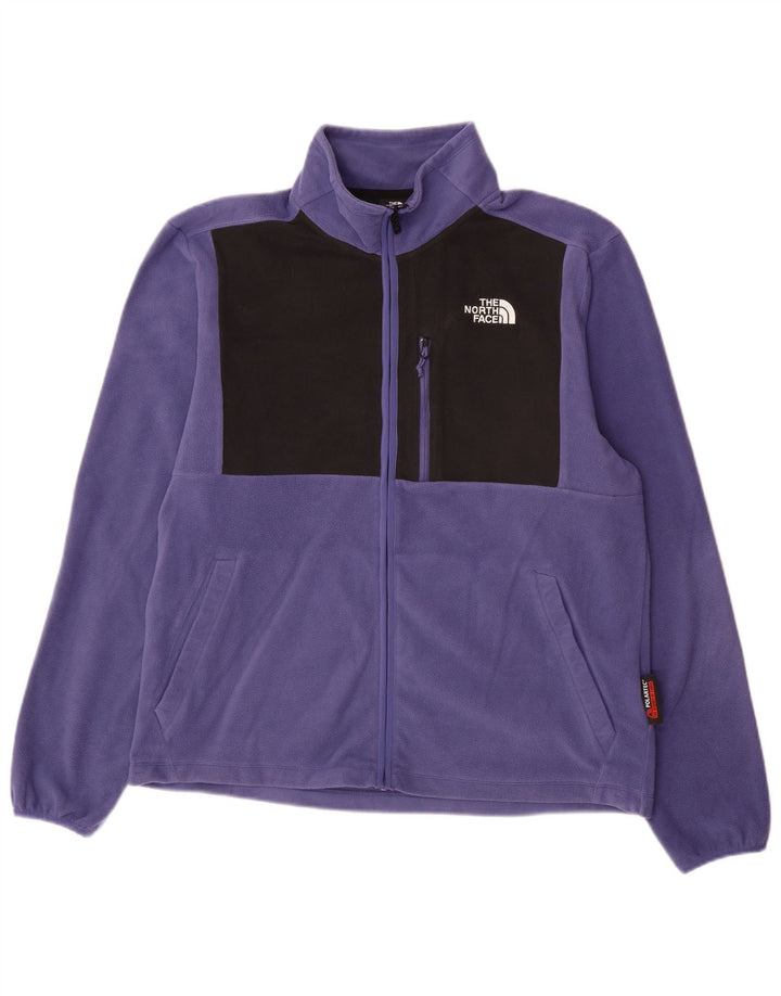 The North Face Veste polaire pour homme UK 40 Large Violet Colourblock Polyester