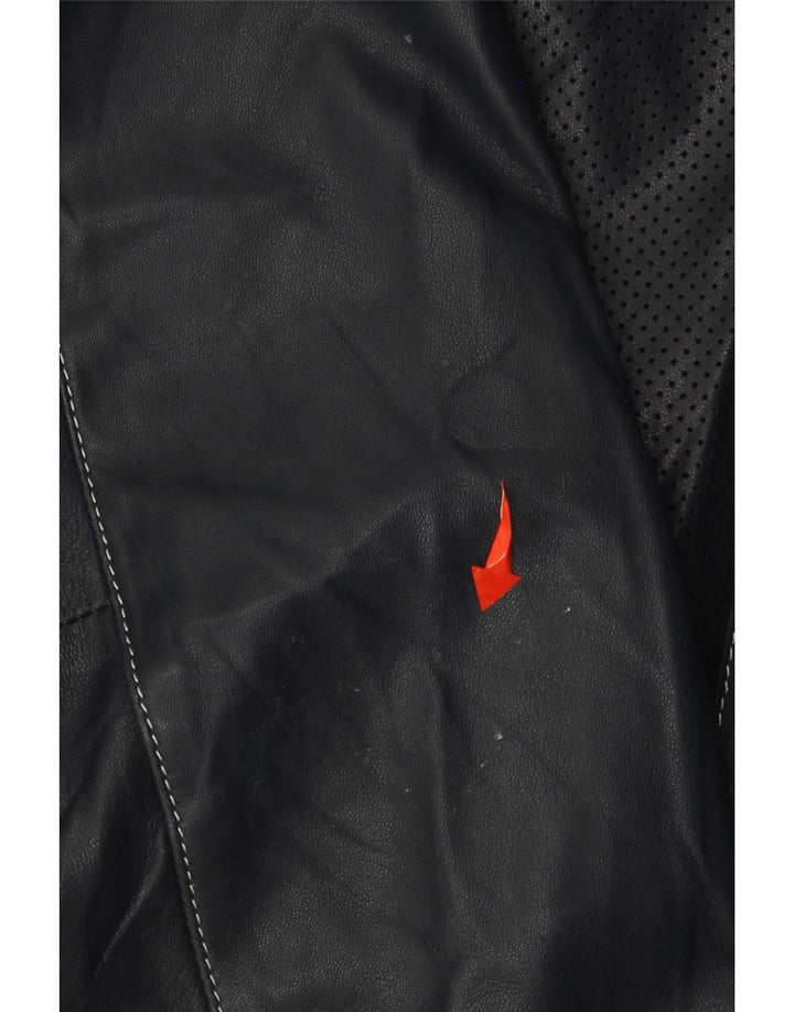 Harmont & Blaine Veste en cuir pour homme UK 40 Grand cuir bleu marine