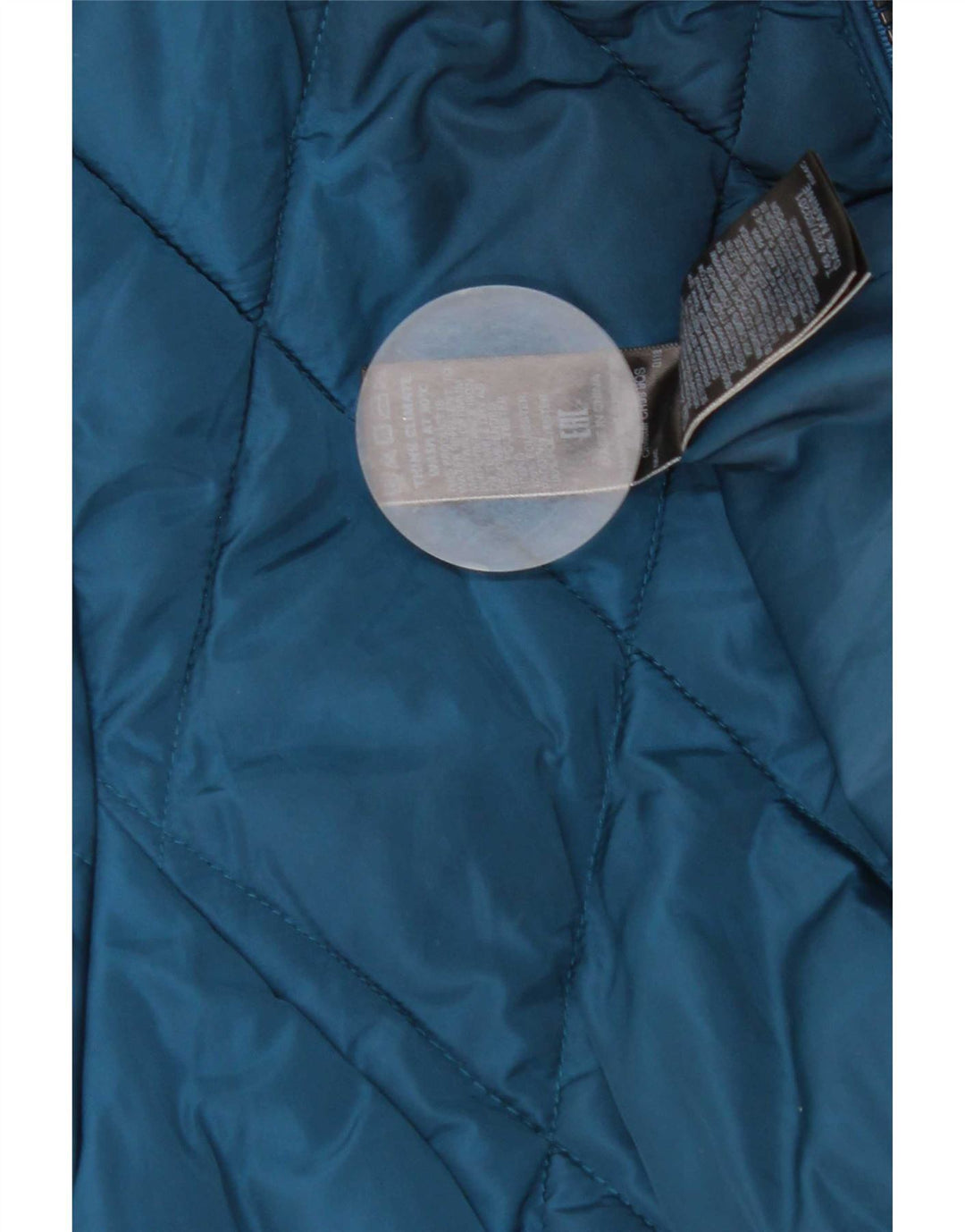 Marks & Spencer Veste matelassée matelassée pour femme UK 12 Bleu moyen Polyester