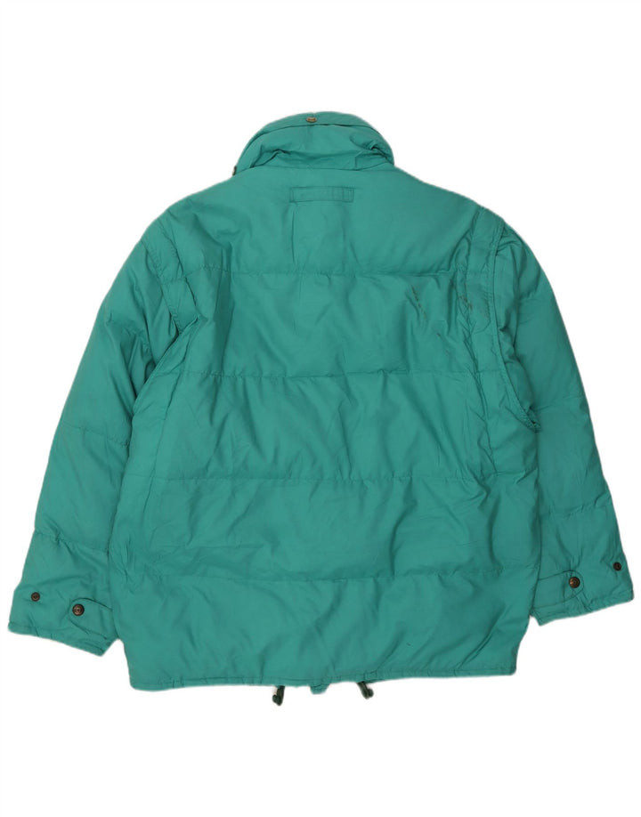 Think Pink Veste matelassée à capuche pour hommes IT 50 Large Green Nylon
