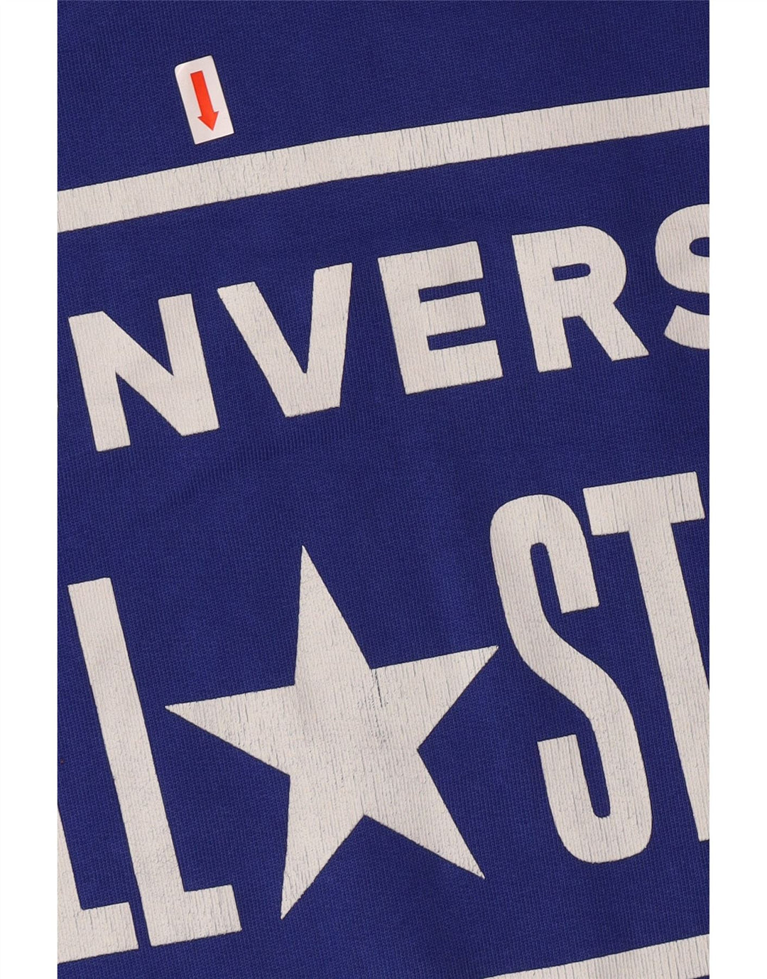 CONVERSE Pull à capuche graphique pour hommes, grand coton bleu