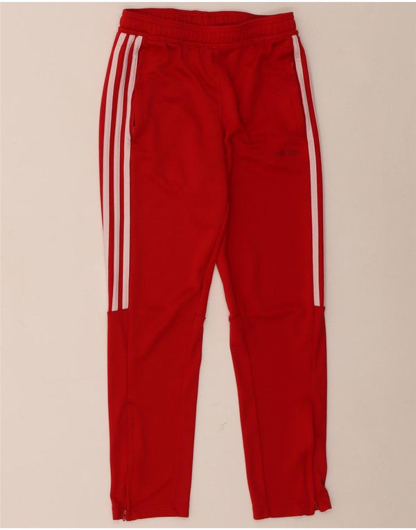 Adidas Pantalon de Survêtement Climalite Garçon 11-12 Ans Rouge Polyester