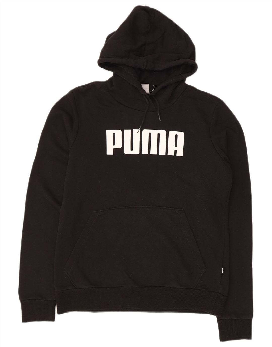 Puma Pull à capuche graphique pour femme UK 12 Noir Moyen Polyester