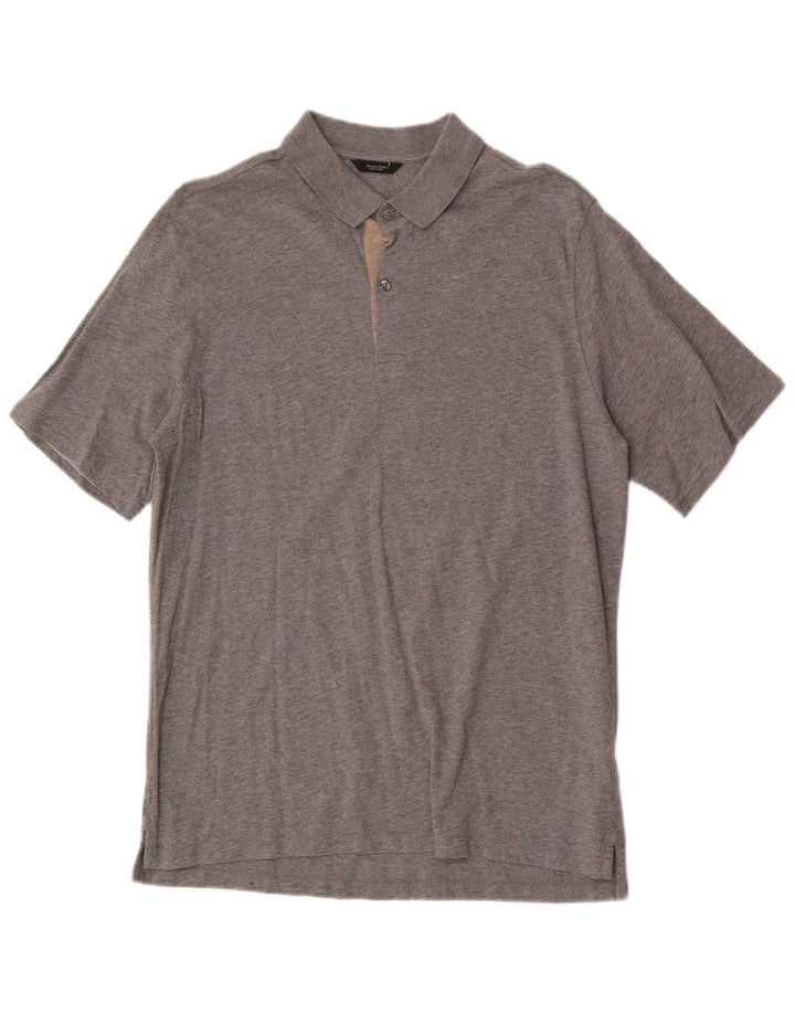 Massimo Dutti Polo Homme Grand Gris Coton