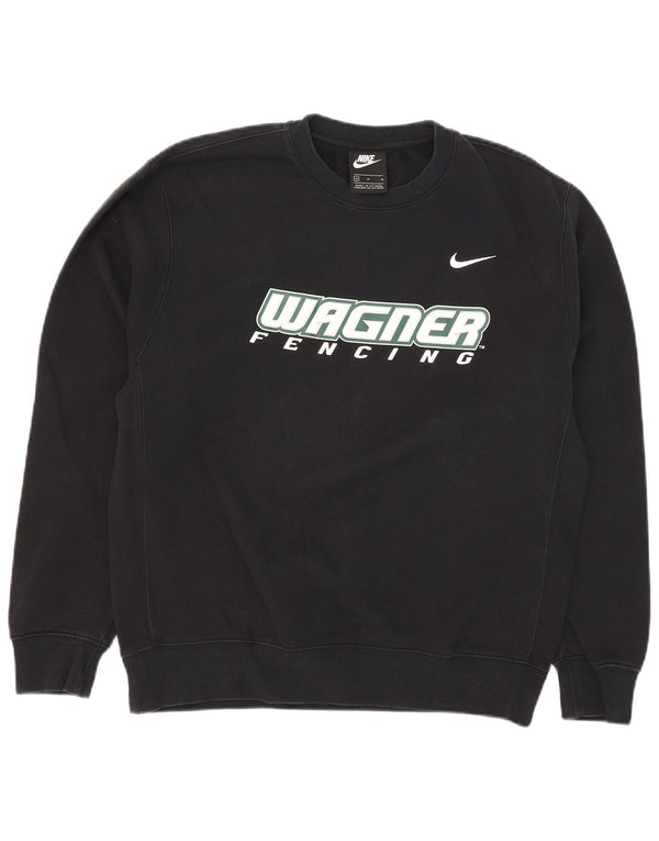 Nike Sweat-shirt graphique en coton noir moyen pour homme