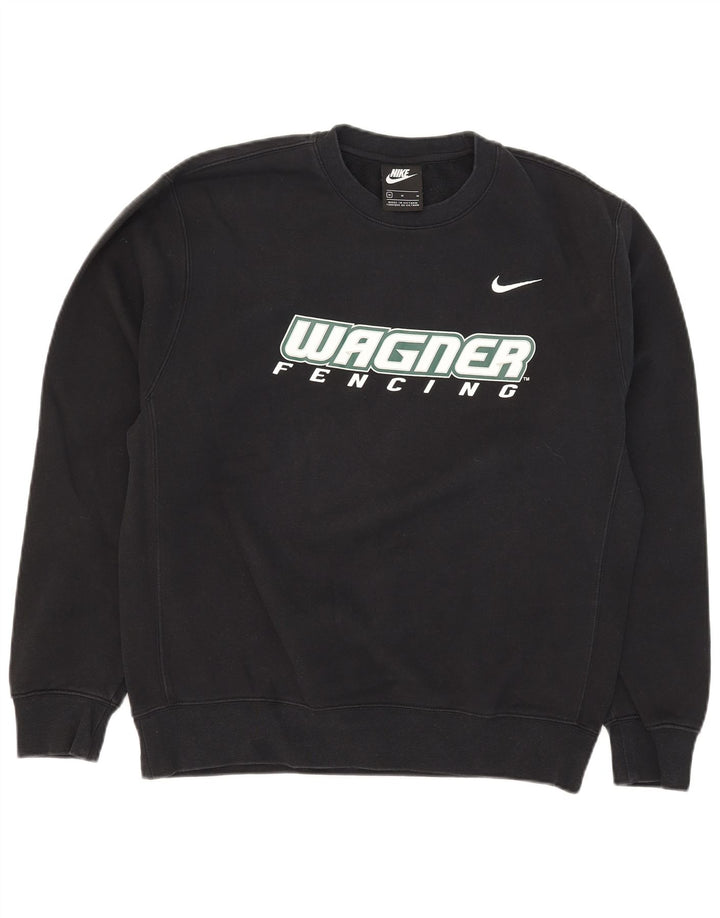 Nike Sweat-shirt graphique en coton noir moyen pour homme